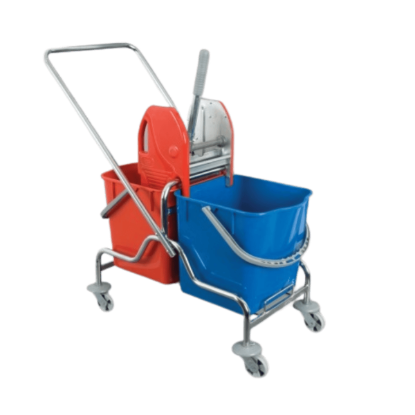 ÇİFT KOVALI TEMİZLİK ARABASI METAL resmi