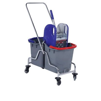 ÇİFT KOVALI TEMİZLİK ARABASI SIKMA APARATI METAL resmi