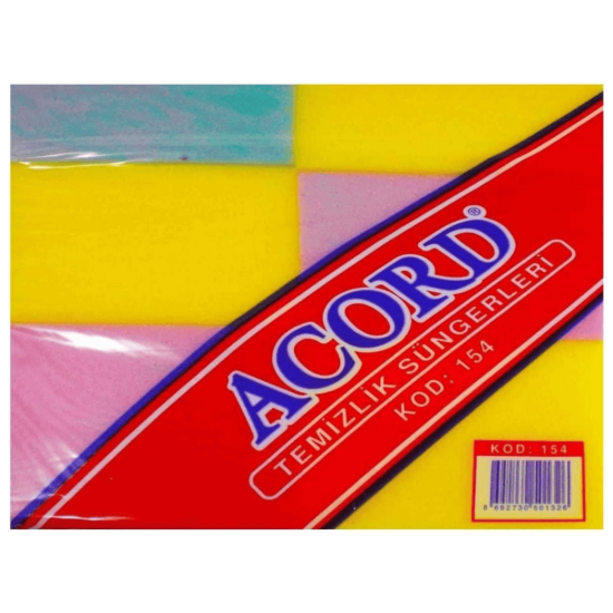 ACORD TEMİZLİK SÜNGERİ 12Lİ KOD:164 resmi