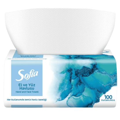 SOFİA EL VE YÜZ HAVLUSU 100lü resmi