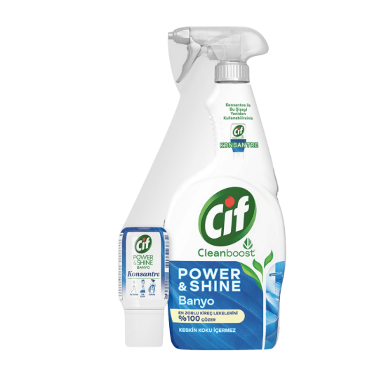 CİF POWERSHİNE BANYO + SERUM 750ML resmi