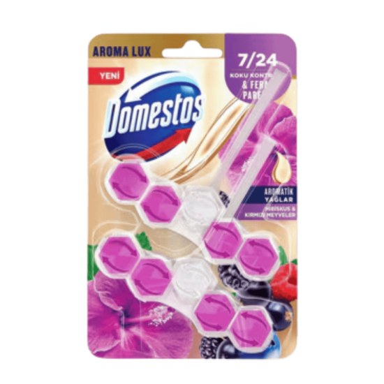 DOMESTOS WC BLOK HİBİSKÜS 2x50g resmi