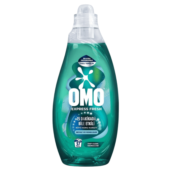 OMO EXPRESS FRESH BEYAZ&RENKLİ 1480ML resmi