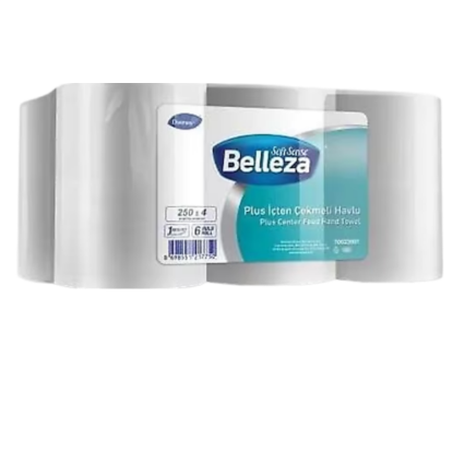 BELLEZA PLUS İÇTEN ÇEKMELİ HAVLU 250M*6 resmi
