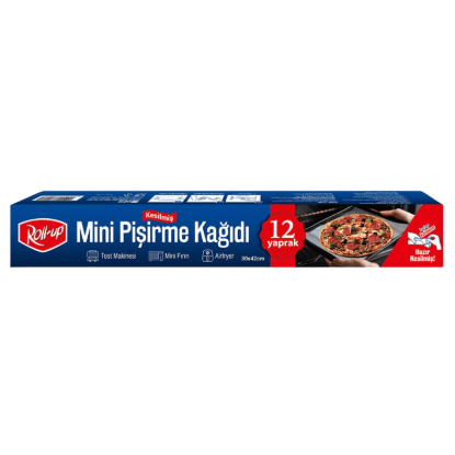 ROLL-UP MİNİ KESİLMİŞ PİŞİRME KAĞIDI 30cmx42cm 12 resmi