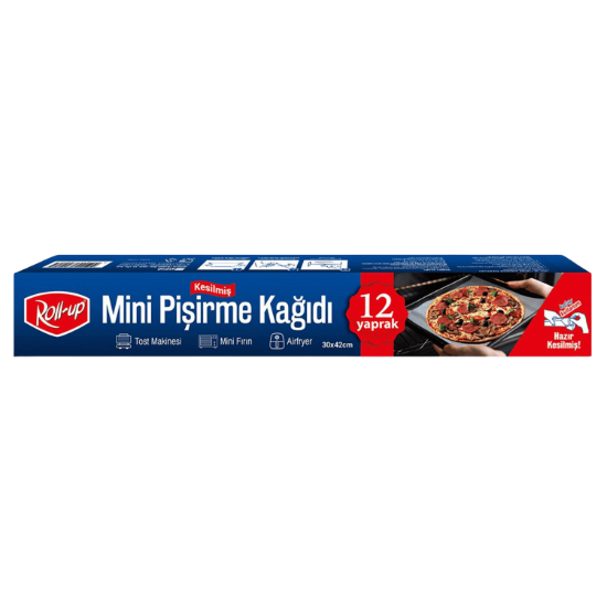 ROLL-UP MİNİ KESİLMİŞ PİŞİRME KAĞIDI 30cmx42cm 12 resmi